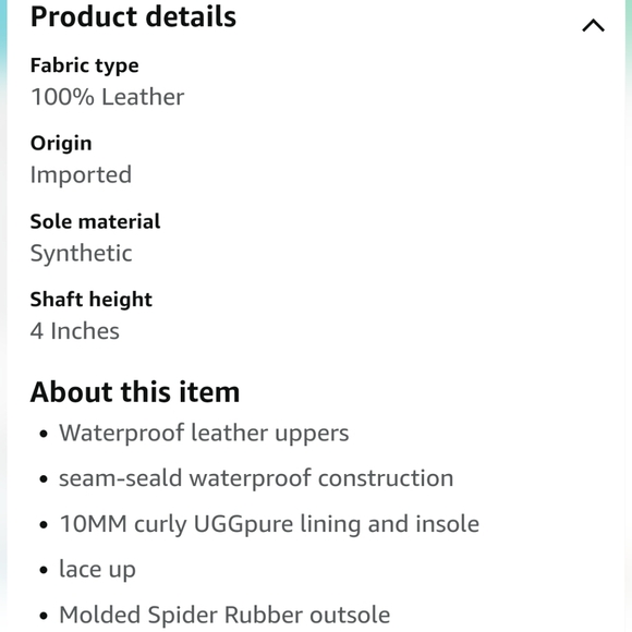 UGG Heather Waterproof Rain Lace up Bootie Sz 9.5 Black VGUC Comfortable - Picture 3 of 16